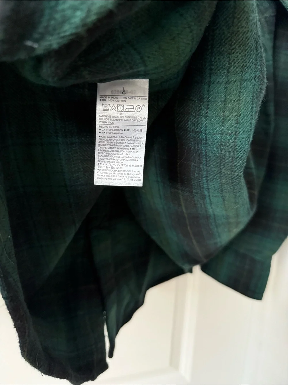NWT Men’s Banana Republic Flannel Shacket Shirt Jacket Plaid Green Black Buttons